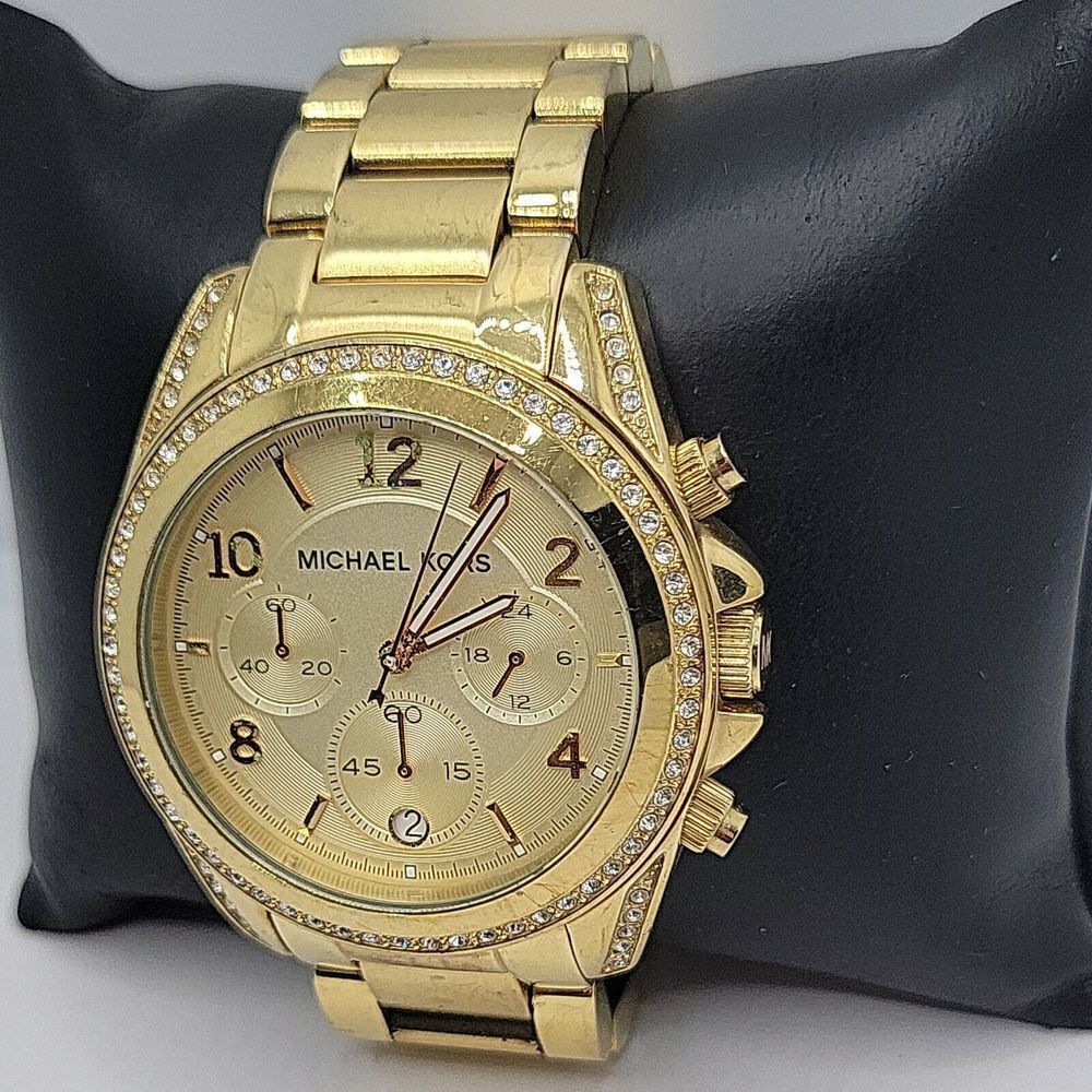 Michael Kors Blair MK5166 Women's Gold Stainless Steel Analog Dial Watch AM277 - Picture 3 of 11